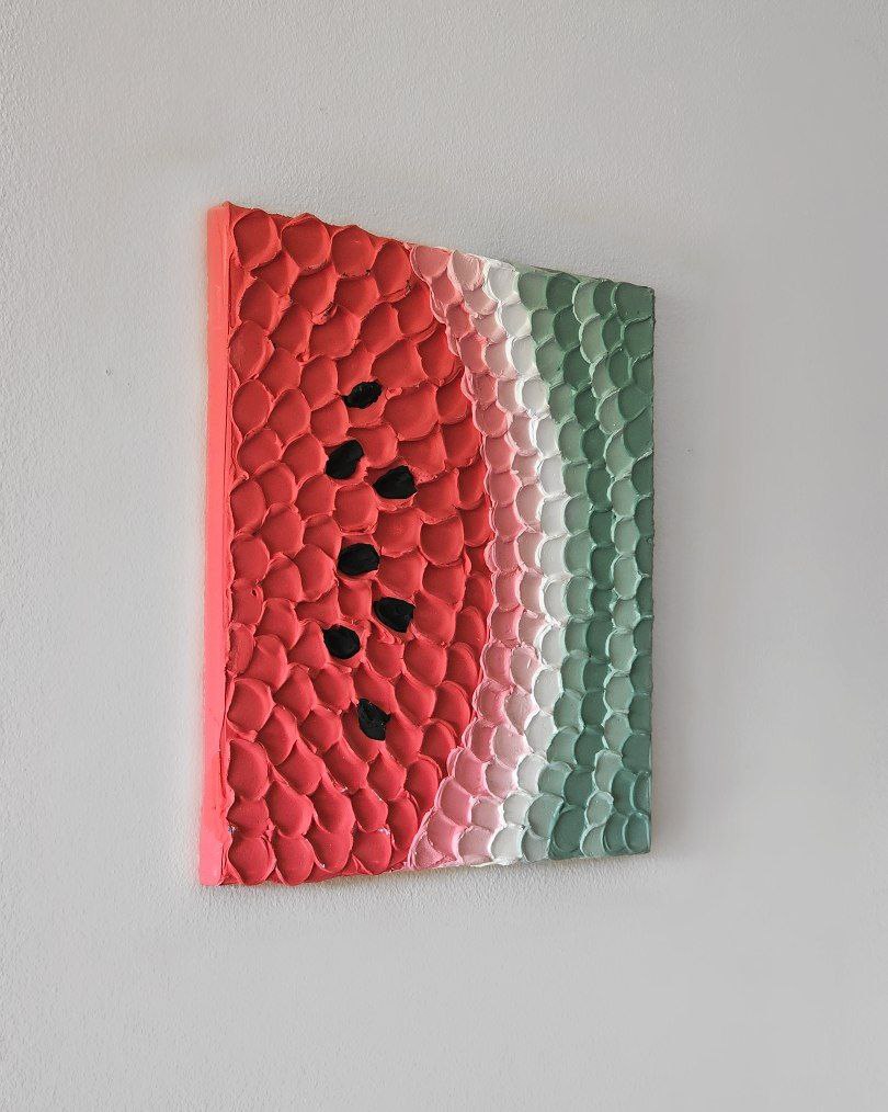 Watermelon | Modern textured art