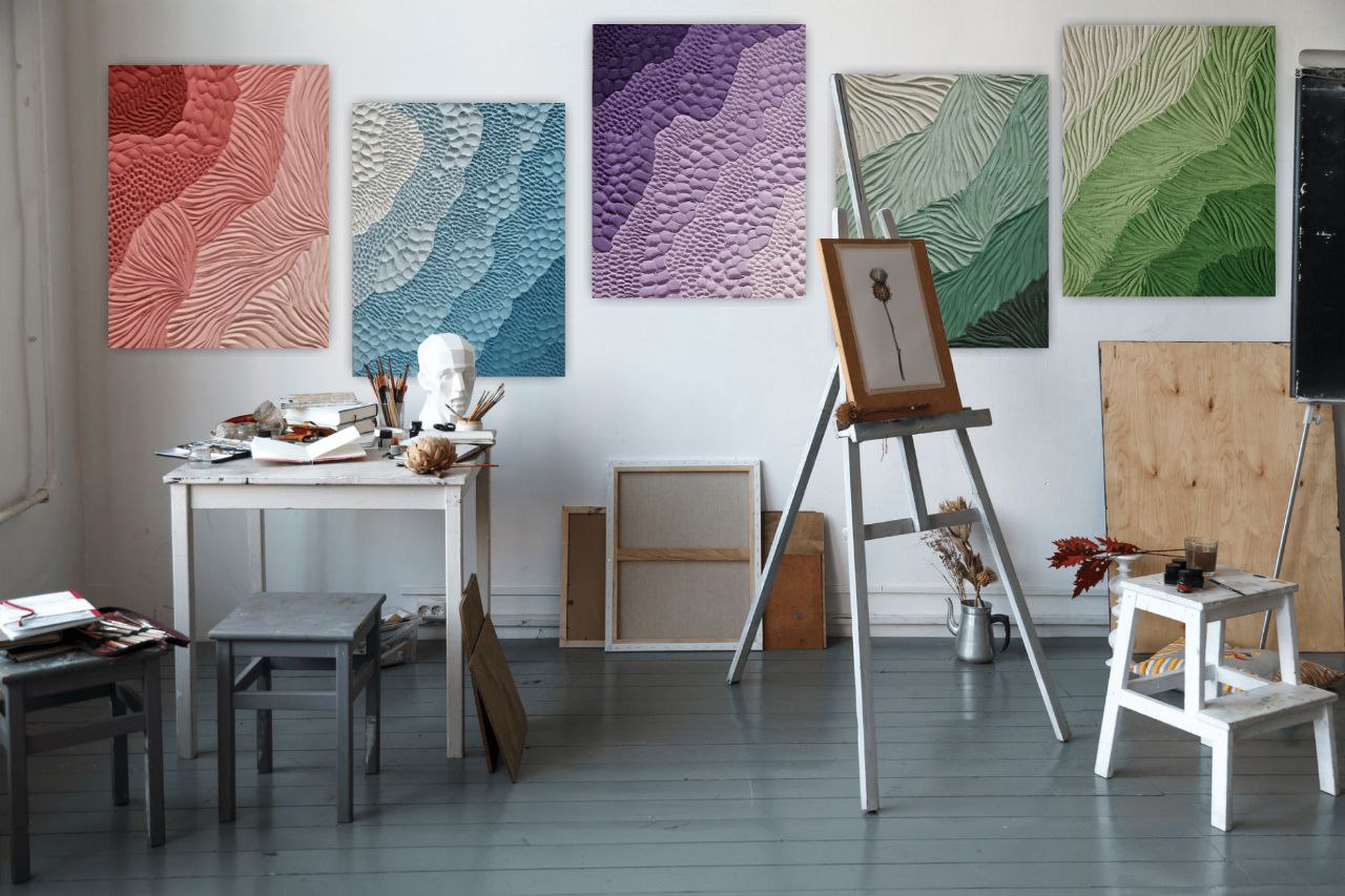 The Ombre Collection Modern Art 5 piece