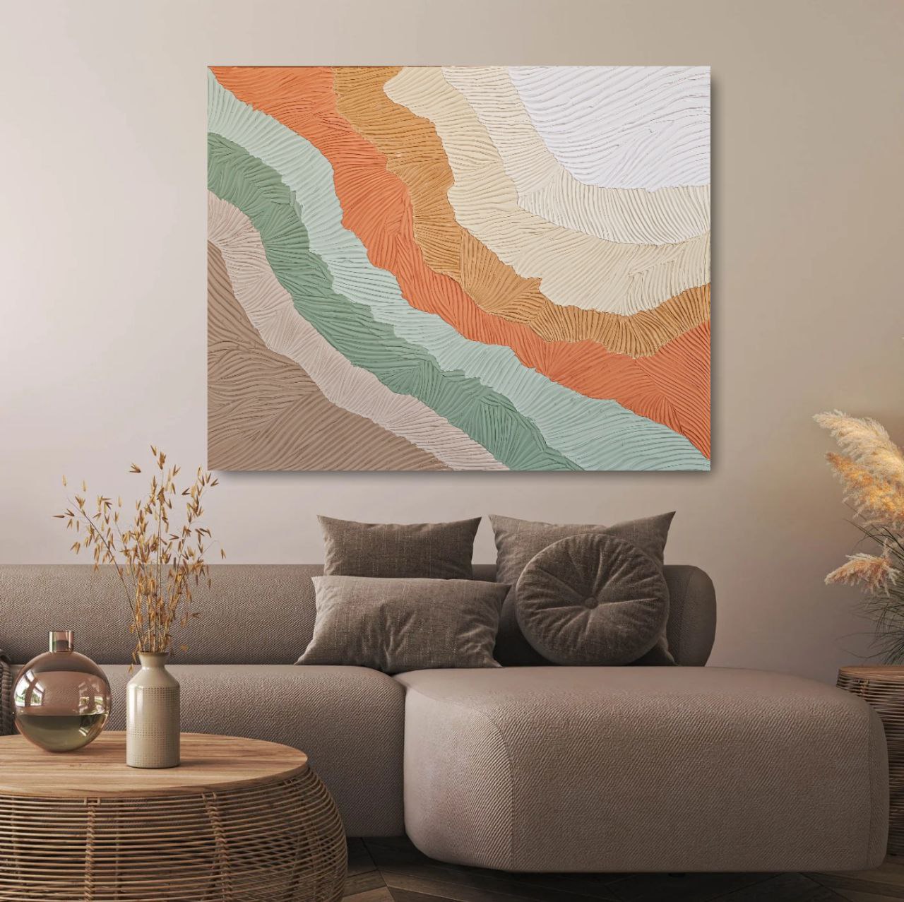 Green Desert | Large textured painting (Copy)