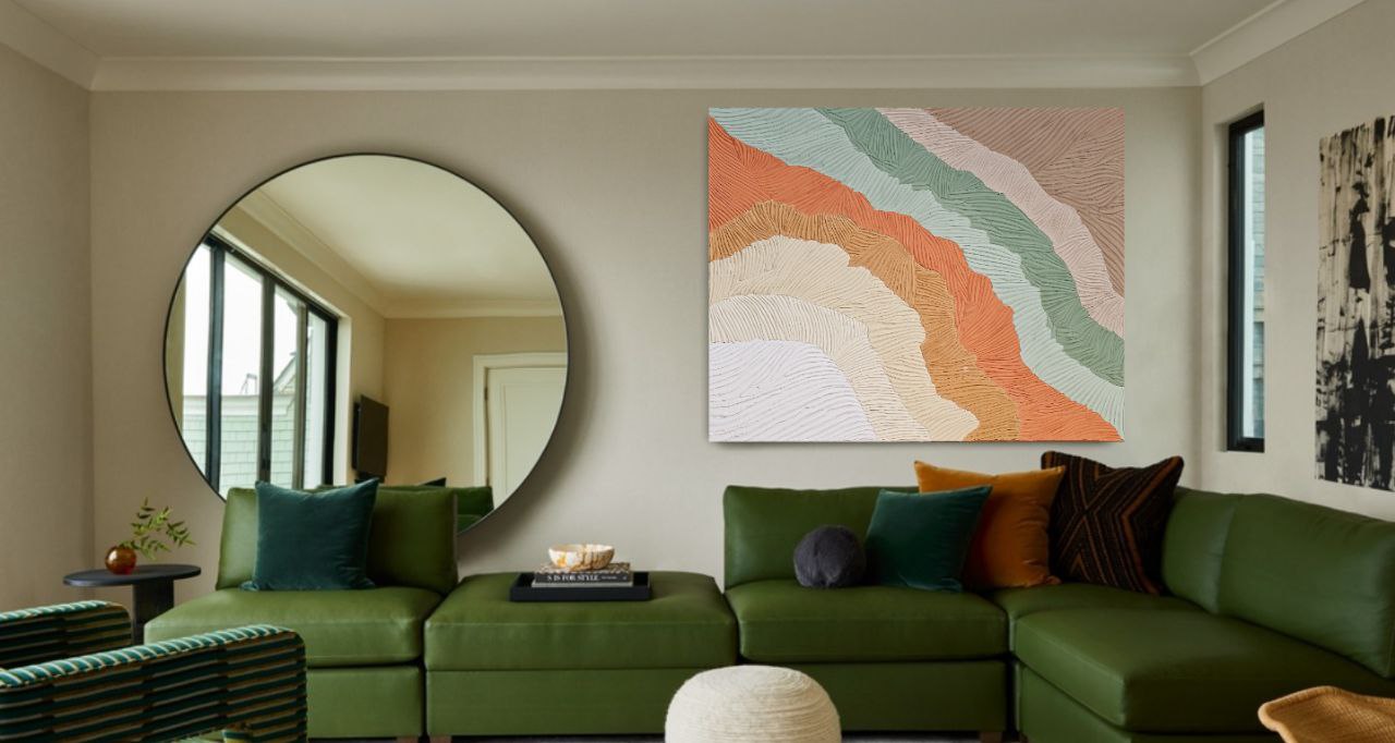 Green Desert | Large textured painting (Copy)