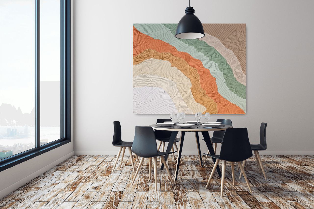 Green Desert | Large textured painting (Copy)