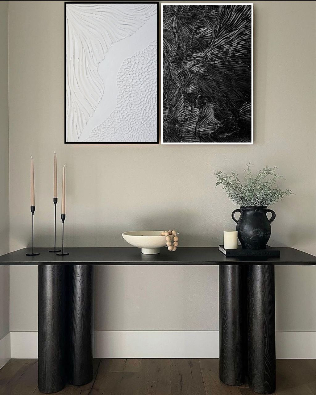 White House Black Market | 2 piece Textured Art