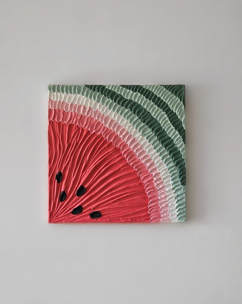 Watermelon | Modern textured art