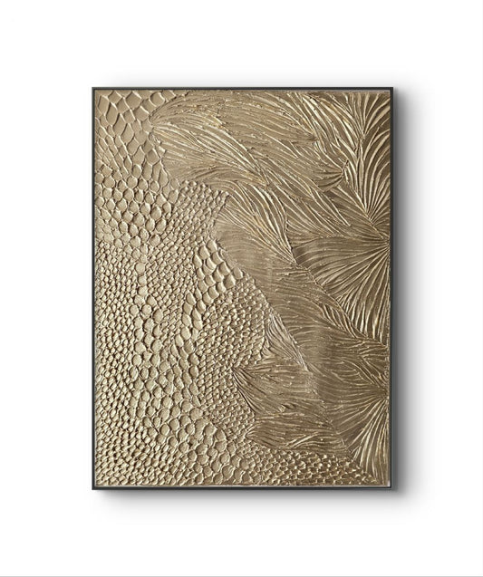 Delilah | Gold textured Art painting